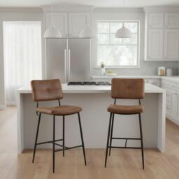 Urban Meuble Modern Metal Frame Bar Stool - thumbnail 1