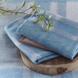 Appletree Verbier Check Brushed Cotton Duvet Cover - Blue - thumbnail 3