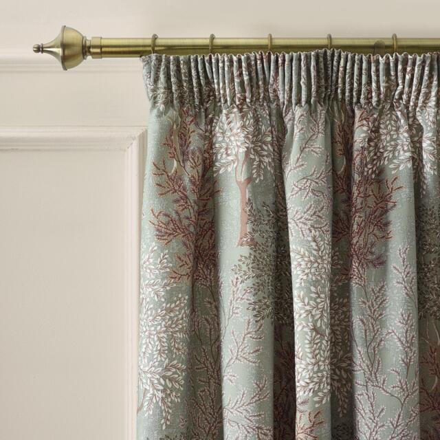 Catherine Lansfield Woodland Trees Lined Pencil Pleat Curtains - image 1