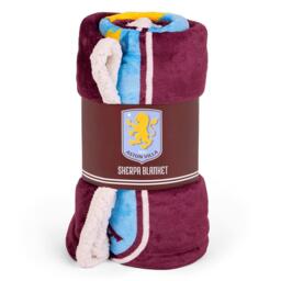 Team Aston Villa Officially Licensed Sherpa Fleece Blanket 152 x 117 cm - thumbnail 3