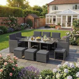 Lassic Garden Vida Cuba 10 Seater Rattan Set