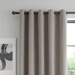 Catherine Lansfield Wilson Velvet Blackout Thermal Eyelet Door Panel - thumbnail 3
