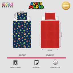 Nintendo Nintendo Brothers Single Fleece Duvet - thumbnail 2