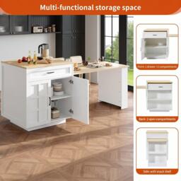 Urban Meuble Extendable Kitchen Bar Table - thumbnail 7