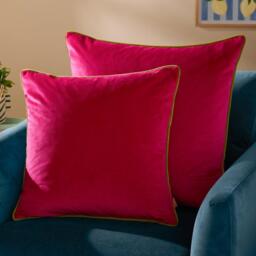 Furn Meridian Velvet Fibre Filled Cushion - thumbnail 4