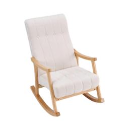 Kabinet UK Velvet Tufted Rocking Chair - thumbnail 1