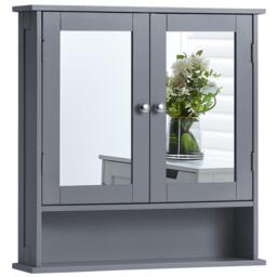 Lassic Priano 2 Door Mirrored Wall Cabinet With Shelf - thumbnail 7