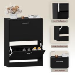 Lassic Vida Designs 2 Drawer Shoe Cabinet - thumbnail 6