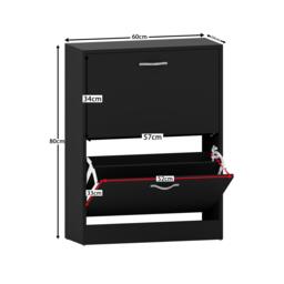 Lassic Vida Designs 2 Drawer Shoe Cabinet - thumbnail 2