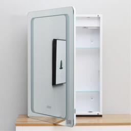 Kabinet UK Smart Rectangle Wall Mounted LED Mirror Cabinet - thumbnail 5