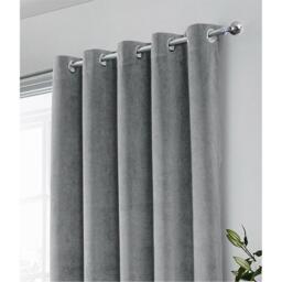Enhanced Living Hampton Velvet 100% Blackout Thermal Ring Curtain - thumbnail 3