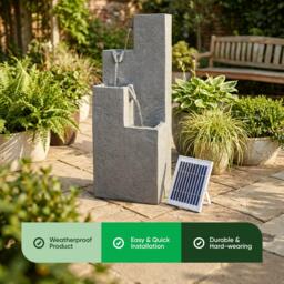 Streetwize Solar Water Feature – Cubic Falls - thumbnail 4