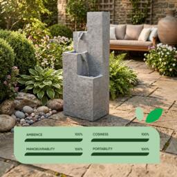 Streetwize Solar Water Feature – Cubic Falls - thumbnail 7