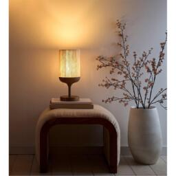 K Living Carrick Wood Printed Metal Table Lamp - thumbnail 2
