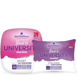 Slumberdown Back To University Essentials Duvet + 2 Pillows