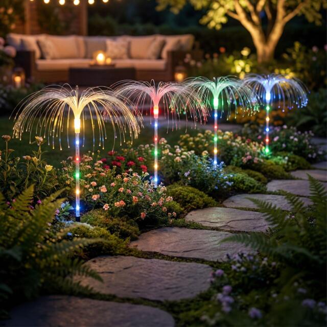 Streetwize Solar Jellyfish Stake Lights (Pack of 4) - image 1