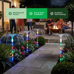 Streetwize Solar Jellyfish Stake Lights (Pack of 4) - thumbnail 7