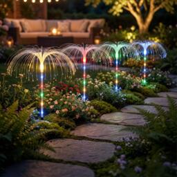 Streetwize Solar Jellyfish Stake Lights (Pack of 4)