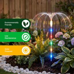Streetwize Solar Jellyfish Stake Lights (Pack of 4) - thumbnail 4