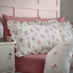 Catherine Lansfield Brushed Ditsy Floral Cotton Duvet Cover Set - thumbnail 3