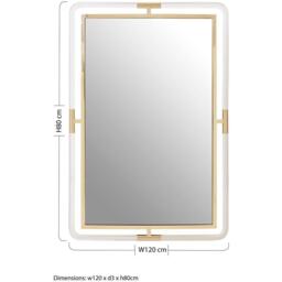 Interiors by Premier Remo Dual Lined Wall Mirror - thumbnail 3