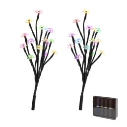 Streetwize Set of 2 Solar Flower Tree Light - thumbnail 2