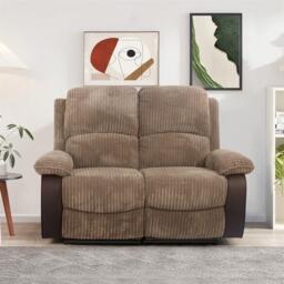 Comfy Living Manual Reclining Jumbo Chord Sofa Set