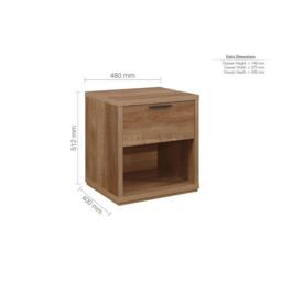Birlea Stockwell 1 Drawer Bedside - thumbnail 5