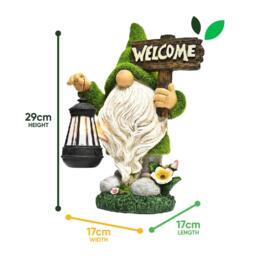 Streetwize Gonk Ornament With Solar LED Lantern & Welcome Sig - thumbnail 3