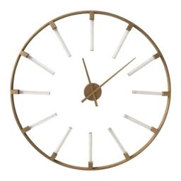 Interiors by Premier Beauly Gold Finish Round Wall Clock