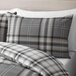 Catherine Lansfield Kelso Check Reversible Duvet Cover Set - thumbnail 3
