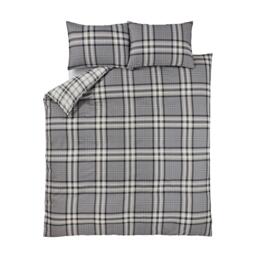 Catherine Lansfield Kelso Check Reversible Duvet Cover Set - thumbnail 5