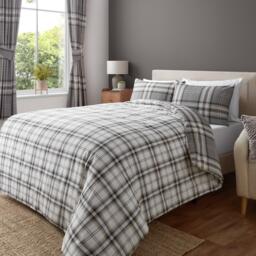 Catherine Lansfield Kelso Check Reversible Duvet Cover Set - thumbnail 2
