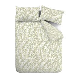 Catherine Lansfield Sorrel Leaf Reversible Duvet Cover Set - thumbnail 6