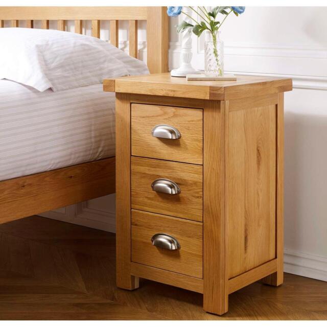 Birlea Woburn Large 3 Drawer Bedside Table - image 1
