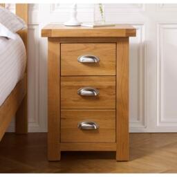 Birlea Woburn Large 3 Drawer Bedside Table - thumbnail 2