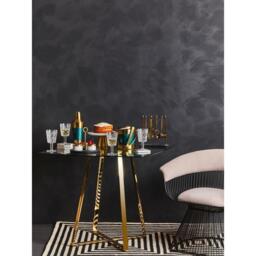 Fifty Five South Vogue Mink Velvet and Black Frame Chair - thumbnail 2