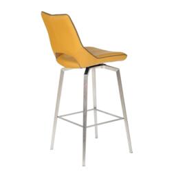 Shankar Mayfair Faux Leather Swivel Bar Chair - thumbnail 2