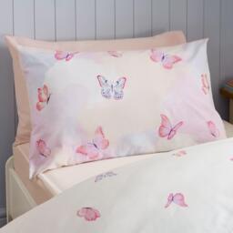 Catherine Lansfield Ombre Butterflies Reversible Duvet Cover Set - thumbnail 3