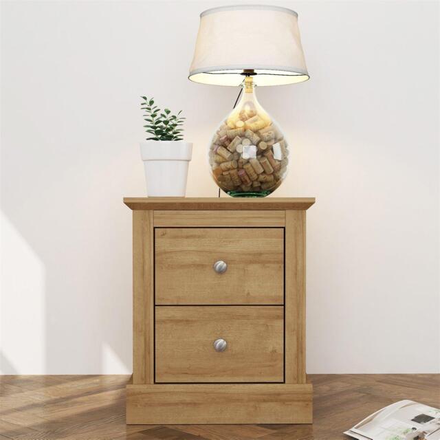 LPD Devon 2 Drawer Bedside Cabinet - image 1