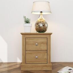 LPD Devon 2 Drawer Bedside Cabinet - thumbnail 1