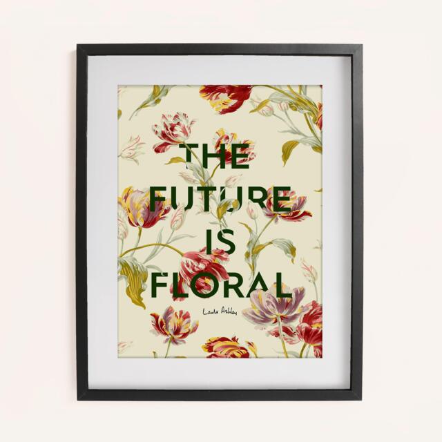 Laura Ashley Gosford Slogan Print in a Black Frame - image 1