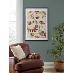 Laura Ashley Gosford Slogan Print in a Black Frame - thumbnail 2