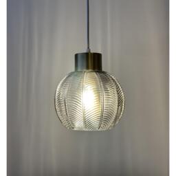 K Living Leaves Smokey Glass Light Pendant - thumbnail 4