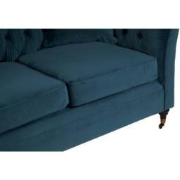 Fifty Five South Sabrina Two Seat Midnight Velvet Sofa - thumbnail 4