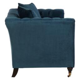Fifty Five South Sabrina Two Seat Midnight Velvet Sofa - thumbnail 3