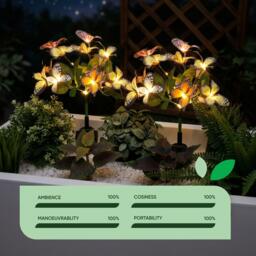 Streetwize Pack of 2 Solar Butterfly Decoration Light - thumbnail 5