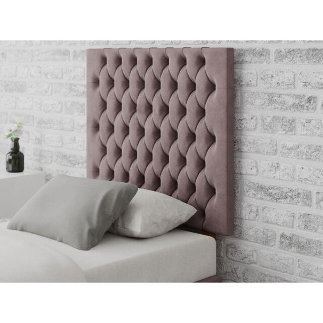 Aspire Monroe 80 cm Headboard, Plush Velvet Fabric, Navy, - image 1