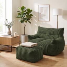 Urban Meuble SOFA Corduroy with Ottoman