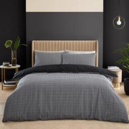 Catherine Lansfield Artemis Greek Key Reversible Duvet Cover Set - thumbnail 2